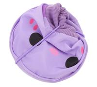 Alasum Adjustable Purple Elizabethan Dog Collar Cone for Puppies and Kittens, Comfortable Polyester Collar with Lick Protection for Postsurgery Healing