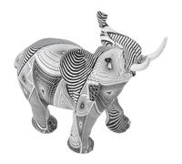 Alasum Adorable Craftsmanship Resin Figurine Elephant Design Flat Bottom Beautiful Animal Shaped Elephant Resin Ornament, Excellent for Graduation and Home Décor Accents