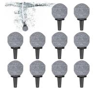 Alasum Air Stone Airstones Diffuser Shape 10 Packs Mineral Bubble Diffuser with Air Pump Compatible to Keep Water Roots Healthy for Aquarium and Fish Tank