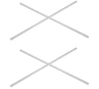 Alasum Aluminum Heat Transfer Rods in Silver 4pcs with High Thermal Conductivity for Science Fair Project Materials and Chemistry and Physics Teaching