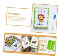 Alasum Arabic Alphabet Flash Cards Educational Sensory Learning for Boys Cartoon Cognitive Cards for Early Childhood Brain Development and Hand Eye Coordination Training