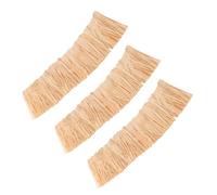 Alasum Artificial Thatch Roof Roll and Simple Installation 3pcs and Miniature Thatched Grass with Fire-retardant Treatment for Dollhouse Roof Thatch for Micro Landscape and DIY Model
