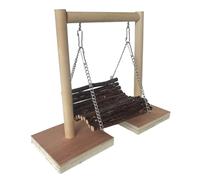 Alasum Assorted Color Pet Hammock Swing for Hamster and Small Pets with Iron Chain, Resting Place and Exercise Accessory for Cage Use