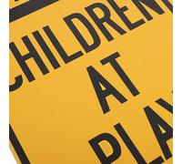 Alasum at Play Slow Down Warning Sign 30 X 20 CM Solid Iron 2pcs for School Zones and Streets