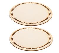 Alasum Bag Wooden Tool for Circle Bottom Replacement 2pcs Making and Khaki Basket Bottom Base Crochet Craft for Handbag