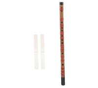 Alasum Bamboo Flute for Beginner Portable Musical Instrument with Flute Film Simple Appearance for Students and Traditional Music Practice