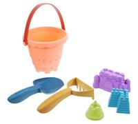 Alasum Beach Set with Rose Castle Bucket, Sand Digging Tools, and Random Colored Accessories for Outdoor Summer Play Random Color