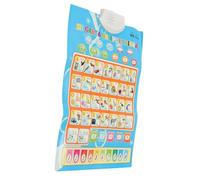 Alasum Bilingual Spanish English Talking Poster for Educational Single Sided Wall Chart Early Learning Speech Development Interactive Blue