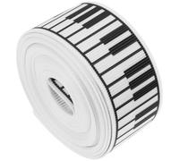 Alasum Black and White Piano Ribbon Music Themed Satin Ribbon for Wrapping and Crafts, Versatile Polyester Material with Comfortable Feel, Elegant Design for Christmas and Birthdays