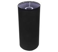 Alasum Black Fabric Cylindrical Lampshade for Standard Floor Lamp E27, Modern Minimalist Elegant Design, Detachable Light Diffuser, Sleek Round Iron Frame for Contemporary Home Decor