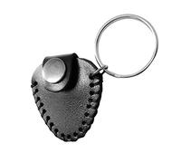 Alasum Black Guitar Pick Storage Container Keychain, Portable Guitar Pick Organizer Plectrum Bag, Prevents Loss, Suitable for Musicians the Go