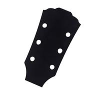Alasum Black Steel Guitar Neck Template 1.25mm Thickness for Ukulele and Guitar, Replacement Headstock Veneer, Easy to Cut for Precise Luthier Work