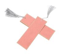 Alasum Blank Cardstock Bookmarks Red Chinese Style with Tassels Bookmarks 5pcs with Comfortable Feel for Crafts and Wedding Decorations