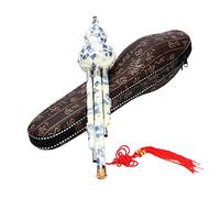 Alasum Blue and White Porcelain Gourd Cucurbit Flute Instrument for Beginner Chinese Instrument Packaging Box Traditional Music Flutes
