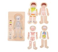 Alasum Body Structure Puzzle for Educational Cognitive Plaything Safe Logic for Boys and Early Learning Interactive Game