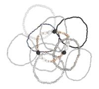 Alasum Bohemian Style Stackable Bead Bracelets for Women, Stretchable Glass Beaded Bangles with Flexible Layering, Gentle on Sensitive Skin, for Christmas Party and Festive Outfits