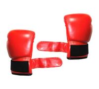Alasum Boxing Gloves in Red Pu Leather with Sponge Liner, Stylish Design Featuring Optimum Absorbency and Fast Adjustable Fit for Fighting Practice and Sparring