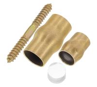 Alasum Brass Ferrules Elderly Cane Joint Accessories Enhanced Safety Sturdy Connection Copper Material DIY Projects Outdoor Travel for Seniors and Elderly Individuals