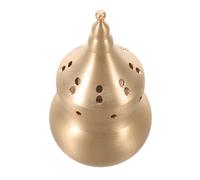 Alasum Brass Gourd Hand Warmer with Refillable Catalytic Heater for Outdoor Camping, Pocket Mini Hand Warmer for Hiking and Cold Weather, Traditional Chinese Feng Shui Decor