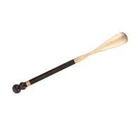 Alasum Brass Long 35cm Comfortable Handle Horn with for Shoe Wooden and Helper Assistance Mobility Support Elderly Pregnancy Travel and Winter Use