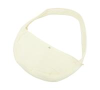 Alasum Breathable White Canvas Pet Carrier Bag for Cats and Small Pets Washable Sling Cat Carrier with Comfortable Design When You Go