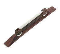 Alasum Bridge Material Ebony Archtop Saddle Jazz for Bone Guitar with Part Height Adjustable with Smooth Surface Polished Wood Mandolin