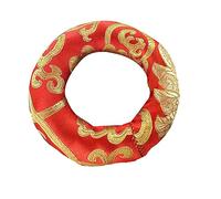 Alasum Buddhist Singing Bowl Cushion Handcrafted Nepalese Mat for Meditation 12cm Diameter Random Color for Yoga and Holistic Healing