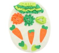 Alasum Bunny Foraging Snuffle Mat Oval Small Pet Nose Work Mat for Rabbits Guinea Pigs and Hamsters Food Hiding Cushion Slow Feed Pad for Emotional Relief