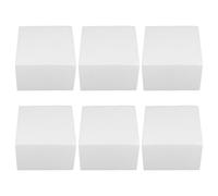 Alasum Cake Dummy Set for Arts and Crafts Projects and Wedding Decoration 6pcs White Foam 5.89 Inch Square Fake Cake Models Stable Support and Easy Cleaning for Beginners