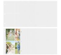Alasum Card Protector Sleeves for Organising A5 40 Sheets with 4 Pockets Each Sheet Pp Photocard Sleeves for Card and High Durability and School Supplies