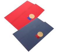 Alasum Certificate Letter Elegant Holder Rounded with Paper 2pcs Corners, Portable and Easy to Decorate Document Graduation Season Sized Diploma Holders and Certificate Paper Folder