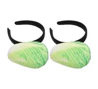 Alasum Chinese Cabbage Headband and Versatile Use 2pcs Plush Hair Accessory High Realism and Women Dress up Halloween Party