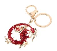 Alasum Chinese Dragon Keychain with Unique Design Multi-functional Accessory Alloy Chinese Themed Dragon Ornament for Car Keychain and Daily Use