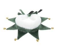 Alasum Christmas Pet Bell Design Scarf for Dogs and Cats, Lightweight Polyester Collar with Attractive Green Colour, for Photo Shoot and Weekend Parties