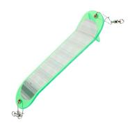 Alasum Chrome ABS Trolling Dodger Flasher for Bass and Trout Fishing, Reflective Multi-Function Attractor Flasher, Glow-In-The-Dark Downrigger Fishing Tackle for Sea and Freshwater