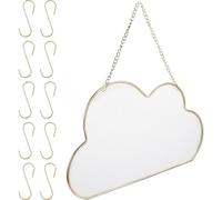 Alasum Cloud Shaped Jewelry Organizer Hanging Metal Wall Earring Necklace Holder Space Saving Design for Living Room