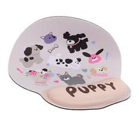 Alasum Comfortable Cartoon Mouse Wrist Rest for Office Use with Rubber and Memory Foam Material, Supple Mouse Pad with Cute Cartoon Printing for Travel and Business Trips