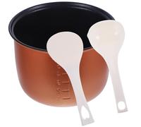 Alasum Cooker Replacement Pot and Sturdy Rice Cooker Inner Pot Replacement 1.2l Non-Stick Aluminum Alloy with Built-in Scale Easy to Clean for Kitchen Use and Cooking Dishes