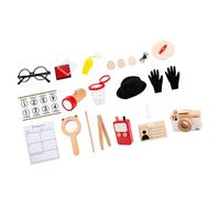 Alasum Cosplay Detective Kit for Boys and Realistic Role Play with Fingerprint Tools Safe Materials Enhances Fine Motor Skills for School Role Play and Adventure Activities