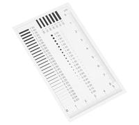 Alasum Crack Ruler Sec Size Estimation Chart High Precision Measurement Plastic User-friendly Tool for Quality Control and Precision Tasks