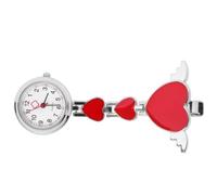Alasum Creative Hanging Watch for Nurses with Simple Design Alloy Material Red Colour Suitable for Decoration for Your Clothing Accessories