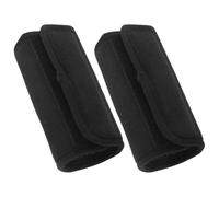 Alasum Crutch Handle Grip Pads Outdoor Walking Accessory Black Composite Cotton with Shock Absorption and Versatile Compatibility for Canes and Walkers for Elderly Mobility Support