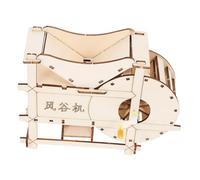 Alasum DIY Hand Crank Threshing Machine Kit Portable Educational Threshing Device for Projects Develop Practical Skills Explore Agriculture Principles