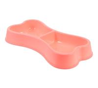 Alasum Dog Bowls Pet Feeding Bowls Bone-Shaped Plastic for Food and Water Indoor Use Simple Sturdy Design Suitable for Cats and Dogs
