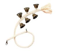 Alasum Dog Training Chain Bell for Door Decor with Sturdy Polyester and Metal Construction Easy for Dogs to Grab Throw Drag and Retrieve for Hanging on Front Door