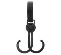 Alasum Double Hook Shopping Trolley Hook for Stroller Simple Design Reusable Suspend Shopped Things Plastic and Polyester Material for Going