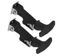 Alasum Draw Latches with Adjustable Integrated Lock 2pcs Rubber and Stainless Steel Black Secure Belongings Easily with Toolbox Hasp for Aviation Cases and Engines for Professional