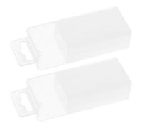 Alasum Drill Bit Storage Case Countersink Bit Organizer Tray Plastic 2pcs Extendable with Hanging Hook Hole, Rectangular Precision Tool Storage Box for Workshops and Garages