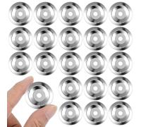 Alasum Drum Cymbal Ching Rings 50 Pack Steel 1.22 Inch 0.3mm Thickness Percussion Accessories for Hihats Crashes Rides with Tambourine Jingle Effect in Drum Kit Use