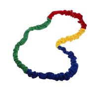 Alasum Elastic Rainbow Stretch Band for Outdoor Exercise Plush Fabric and Elastic Rope for School Team Games Cooperative Play and Motor Skills Development